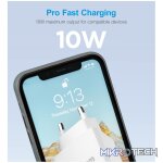 Pro U20 10W USB-A Travel Wall Charger - Black - Image 3